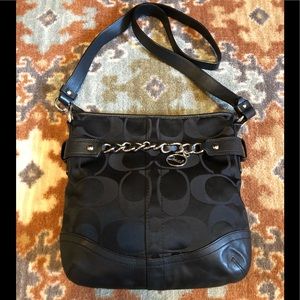 Coach Signature Canvas and leather shoulder bag